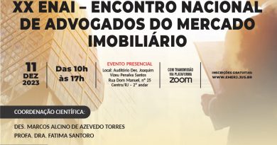 XX ENAI – ENCONTRO NACIONAL DE ADVOGADOS DO MERCADO IMOBILIÁRIO