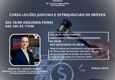 CURSO LEILÕES JUDICIAIS E EXTRAJUDICIAIS DE IMÓVEIS