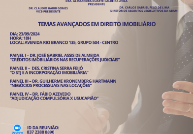 ABAMI APRESENTA: TEMAS AVANÇADOS EM DIREITO IMOBILIÁRIO