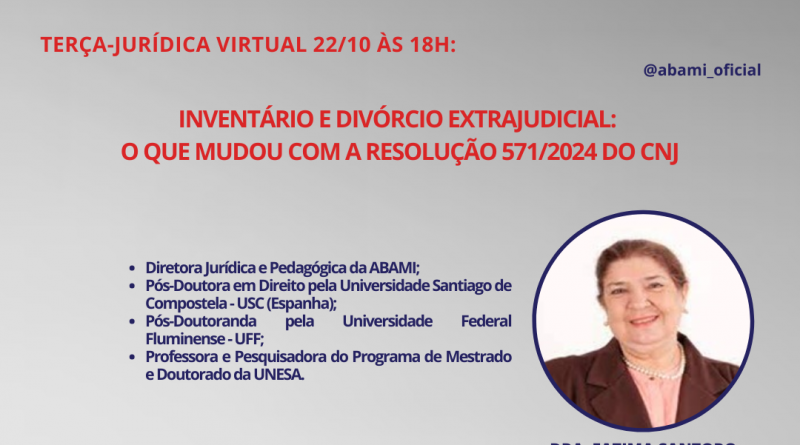 TERÇA-JURÍDICA VIRTUAL 22/10 ÀS 18H