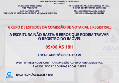 GRUPO DE ESTUDOS DA COMISSÃO DE DIREITO NOTARIAL E REGISTRAL